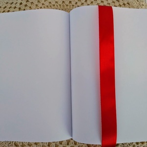 Piros pöttyös fekete cicás napló - otthon & lakás - papír írószer - jegyzetfüzet & napló - Meska.hu