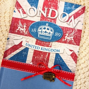  Londoni útinapló, Otthon & Életmód, Papír írószer, Jegyzetfüzet & Napló, Decoupage, transzfer és szalvétatechnika, Könyvkötés, MESKA
