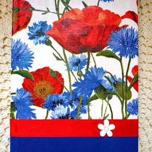 Pipacs és búzavirág emlékkönyv, Otthon & Életmód, Papír írószer, Jegyzetfüzet & Napló, Decoupage, transzfer és szalvétatechnika, Könyvkötés, MESKA