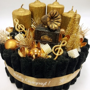 Karácsonyi dallamok adventi koszorú - Meska.hu