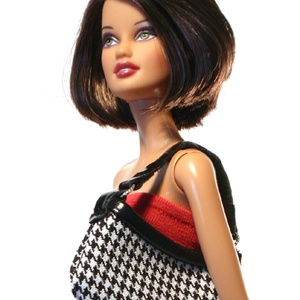Barbie táska -  Black Check - Meska.hu