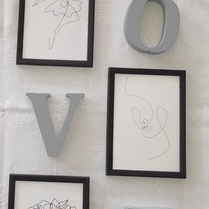 3D LOVE felirat 4 fényképkerettel - otthon & lakás - dekoráció - fali és függő dekoráció - felirat - Meska.hu