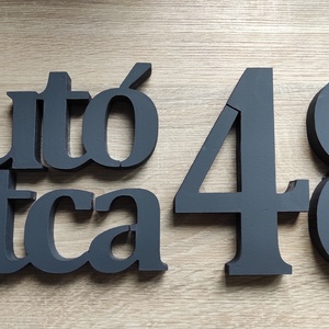 3D utcanév tábla - Meska.hu