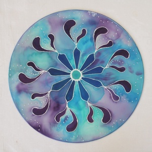 Selyem fali dísz, nagy méret - Meska.hu