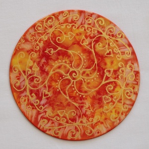 Selyem fali dísz, kis méret - Meska.hu