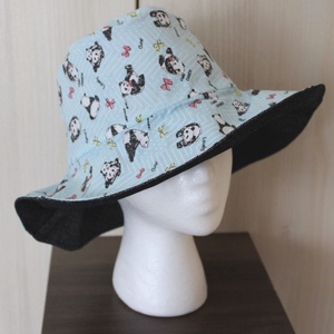 Kifordítható nyári mintás kalap - inside-out bucket hat - panda mintával - ruha & divat - sál, sapka, kendő - kalap - Meska.hu