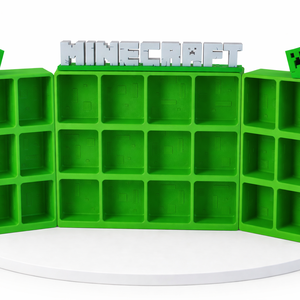 Minecraft kinder figura tartó - otthon & életmód - dekoráció - asztal és polc dekoráció - asztaldísz - Meska.hu