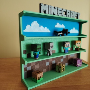 Minecraft kinder figura tartó - otthon & életmód - dekoráció - dekoratív figurák és szobrok - Meska.hu