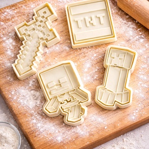 Minecraft süti kiszúró szett, Otthon & Életmód, Konyhafelszerelés, tálalás, Sütés, főzés, Sütikiszúró, , MESKA