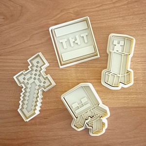 Minecraft süti kiszúró szett - otthon & életmód - konyhafelszerelés, tálalás - sütés, főzés - sütikiszúró - Meska.hu