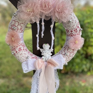 Karácsonyi vintage stílusú koszorú - Meska.hu