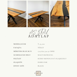 Epoxy-Tölgy étkezőasztal - otthon & életmód - bútor - asztal - Meska.hu Epoxy-Tölgy étkezőasztal - otthon & életmód - bútor - asztal - Meska.hu