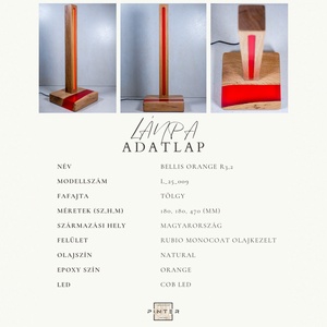 Tölgy-epoxy Lámpa - Bellis Orange - otthon & életmód - lámpa - hangulatlámpa - Meska.hu Tölgy-epoxy Lámpa - Bellis Orange - otthon & életmód - lámpa - hangulatlámpa - Meska.hu
