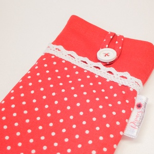 Pöttyös bélelt, textil telefontok -  - Meska.hu