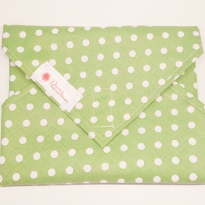 Pöttyös textil szalvéta, élelmiszerbiztos PUL anyaggal - táska & tok - uzsonna- & ebéd tartó - szendvics csomagoló - Meska.hu