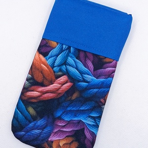 Színes fonalak vízhatlan textil telefontok - táska & tok - pénztárca & más tok - telefontok - Meska.hu