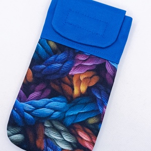 Színes fonalak vízhatlan textil telefontok, Táska & Tok, Pénztárca & Más tok, Telefontok, Varrás, MESKA