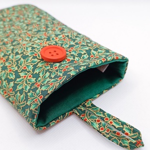 Magyal mintás bélelt, textil telefontok - táska & tok - pénztárca & más tok - telefontok - Meska.hu