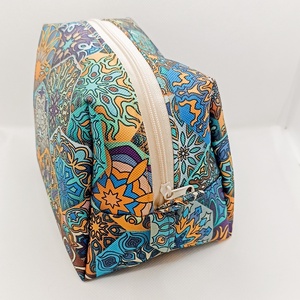 Türkiz mandalák - vízhatlan piperetáska - táska & tok - neszesszer - Meska.hu