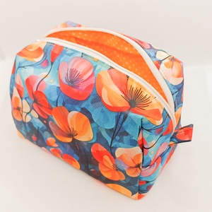 Virágok - vízhatlan piperetáska - táska & tok - neszesszer - Meska.hu