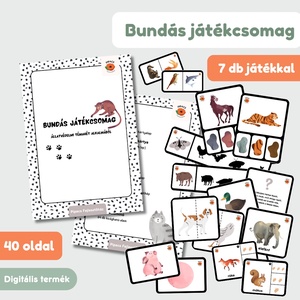 Bundás játékcsomag , Játék & Sport, Készségfejlesztő és Logikai játék, Oktató játékok, Fotó, grafika, rajz, illusztráció, MESKA