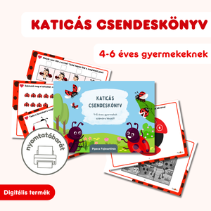 Katicás csendeskönyv  - játék & sport - készségfejlesztő és logikai játék - oktató játékok - Meska.hu