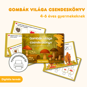 Gombák világa csendeskönyv , Szépségápolás, Egészségmegőrzési kellékek, Vércukormérő tok, táska, Fotó, grafika, rajz, illusztráció, MESKA