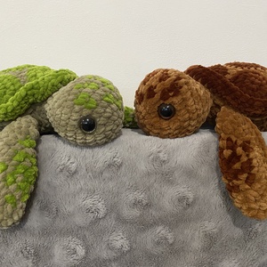 Horgolt teknős - játék & sport - plüssállat & játékfigura - hal - Meska.hu