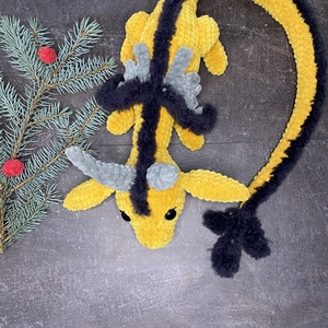 Horgolt sárkány - játék & sport - plüssállat & játékfigura - plüss sárkány - Meska.hu