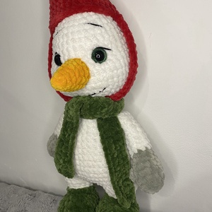 Horgolt hóember - játék & sport - plüssállat & játékfigura - más figura - Meska.hu