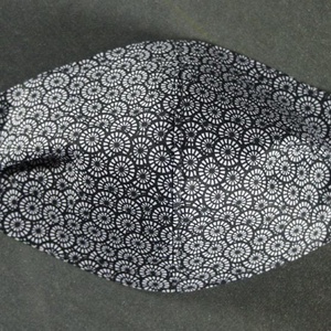 Fekete körmintás arcmaszk, szájmaszk, Maszk, Arcmaszk, Női, Varrás, MESKA