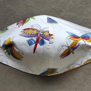 Színes pillangók arcmaszk, szájmaszk, Ruha & Divat, Maszk, Arcmaszk, Női, Varrás, MESKA