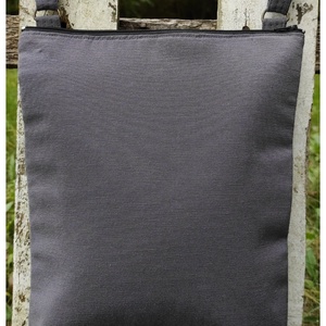 Sötétszürke közepes oldaltáska, Táska & Tok, Kézitáska & válltáska, Válltáska, Varrás, MESKA