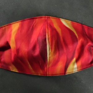 Tűz mintájú arcmaszk, szájmaszk KIS NŐI MÉRET, Ruha & Divat, Maszk, Arcmaszk, Női, Varrás, MESKA