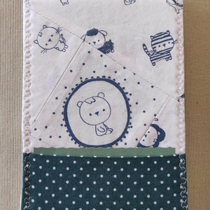 Babaváró üdvözlőlap, textilkép, pénzboríték - művészet - textilkép - egyéb - Meska.hu