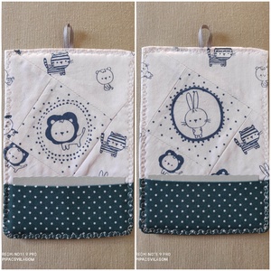 Babaváró üdvözlőlap, textilkép, pénzboríték - művészet - textilkép - egyéb - Meska.hu