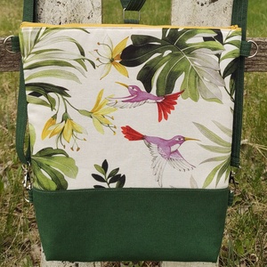 Kolibris leveles 3in1 hátizsák / oldaltáska / válltáska, Táska & Tok, Variálható táska, Varrás, MESKA