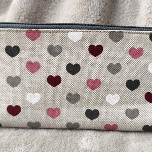 Szívecskés talpas közepes neszesszer, Táska & Tok, Neszesszer, Varrás, MESKA