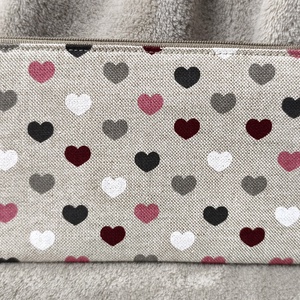 Szívecskés lapos neszesszer, Táska & Tok, Neszesszer, Varrás, MESKA