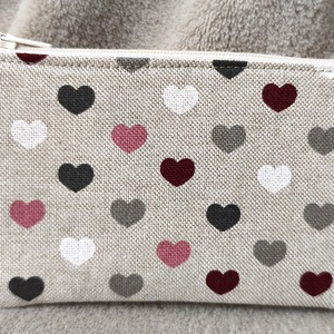 Szívecskés lapos kis neszesszer, Táska & Tok, Neszesszer, Varrás, MESKA