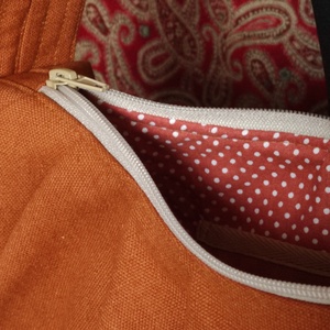 Kifli táska, narancssárga - táska & tok - kézitáska & válltáska - válltáska - Meska.hu