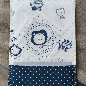 Babaváró üdvözlőlap, textilkép, pénzboríték, Művészet, Textilkép, Egyéb, Varrás, Patchwork, foltvarrás, MESKA