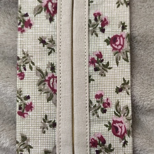 Rózsás papír zsebkendő tartó, Táska & Tok, Pénztárca & Más tok, Zsebkendőtartó tok, Varrás, MESKA