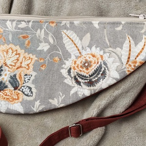 Keleti virágos minimál övtáska, Táska & Tok, Övtáska, Varrás, MESKA