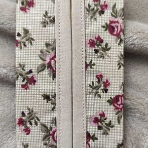 Rózsás papír zsebkendő tartó, Táska & Tok, Pénztárca & Más tok, Zsebkendőtartó tok, Varrás, MESKA