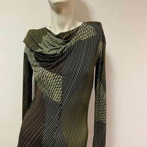 Asszimetrikus hosszú zöld ruha - ruha & divat - női ruha - pulóver - Meska.hu