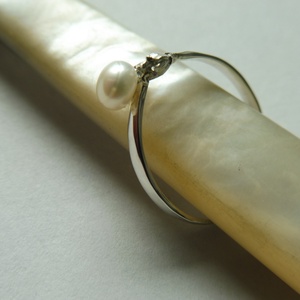 ezüst gyöngyös-tujás gyűrű   - ékszer - gyűrű - gyöngyös gyűrű - Meska.hu