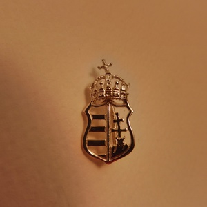 ezüst címer kitűző   -30% -  - Meska.hu