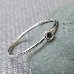 turmalinos ezüst gyűrű csodaszappan részére - ékszer - gyűrű - szoliter gyűrű - Meska.hu