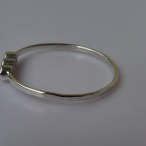 turmalin-zafír köves ezüst gyűrű  - ékszer - gyűrű - többköves gyűrű - Meska.hu